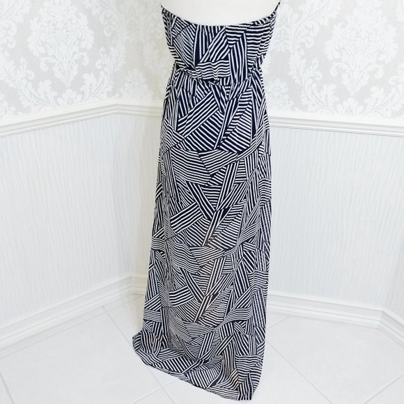 Papaya Bodycon Strapless Dress Long Sheer Sides Beach Vibes Juniors Size Small - Picture 4 of 5